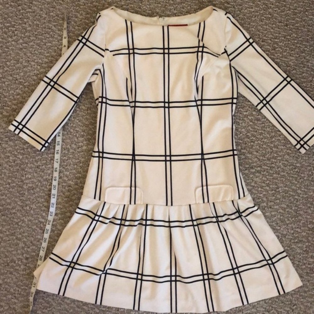 Saks Fifth Avenue Red Label cream and black dress